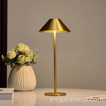 Lámpara de escritorio elegante galvanizada con decoración moderna